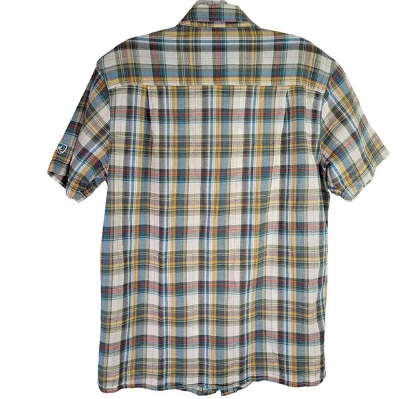 Kuhl Men’s Medium Multicolor Plaid Short Sleeve Button Up Shirt - Picture 3 of 12